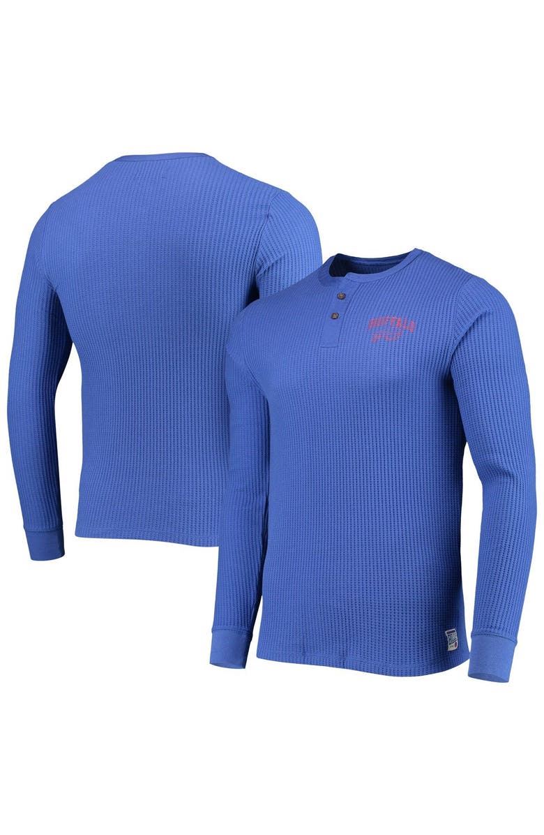 Junk Food Men's Junk Food Royal Buffalo Bills Thermal Henley Long Sleeve T-Shirt, Main, color,