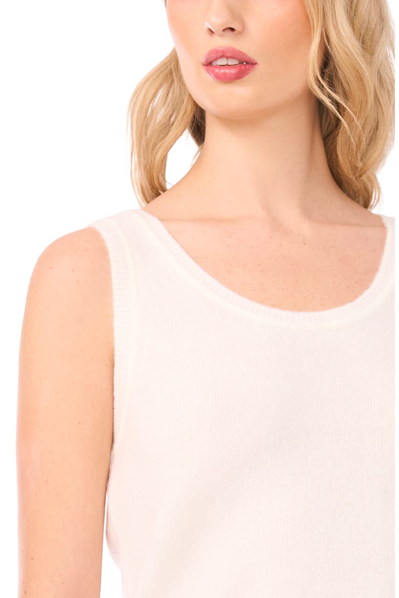 Scoop Neck Sleeveless Sweater, Alternate, color, NEW IVORY