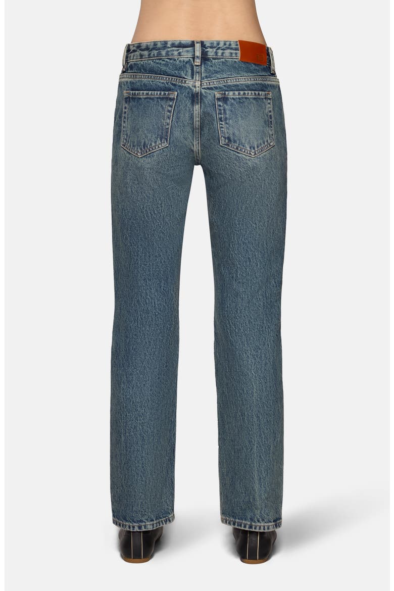 Ariel Mid Rise Straight Leg Jeans, Alternate, color, MARINER
