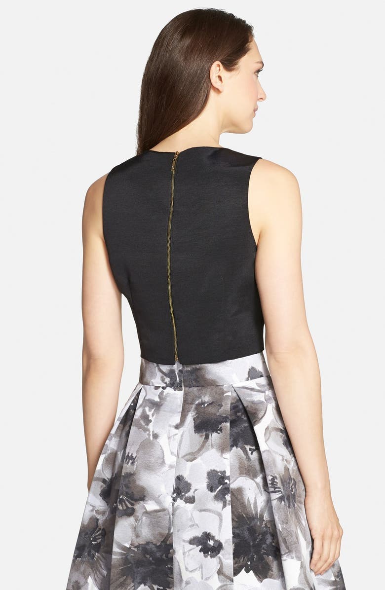 Eliza J Pleated Ball Skirt, Alternate, color, 