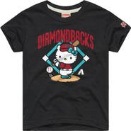 Homage Youth Homage Charcoal Arizona Diamondbacks Hello Kitty x MLB Tri-Blend T-Shirt