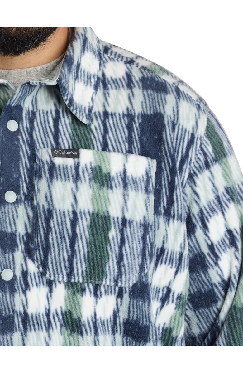 Columbia Big & Tall Steens Mountain Printed Shirt Jacket II, Alternate, color, Crushed Blue