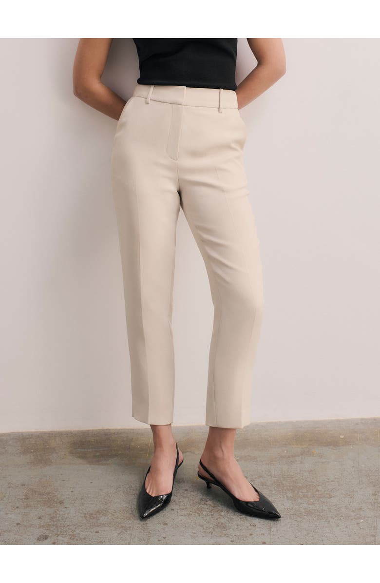 The Fold Tavira Doppio Crepe Pants, Main, color, Neutral