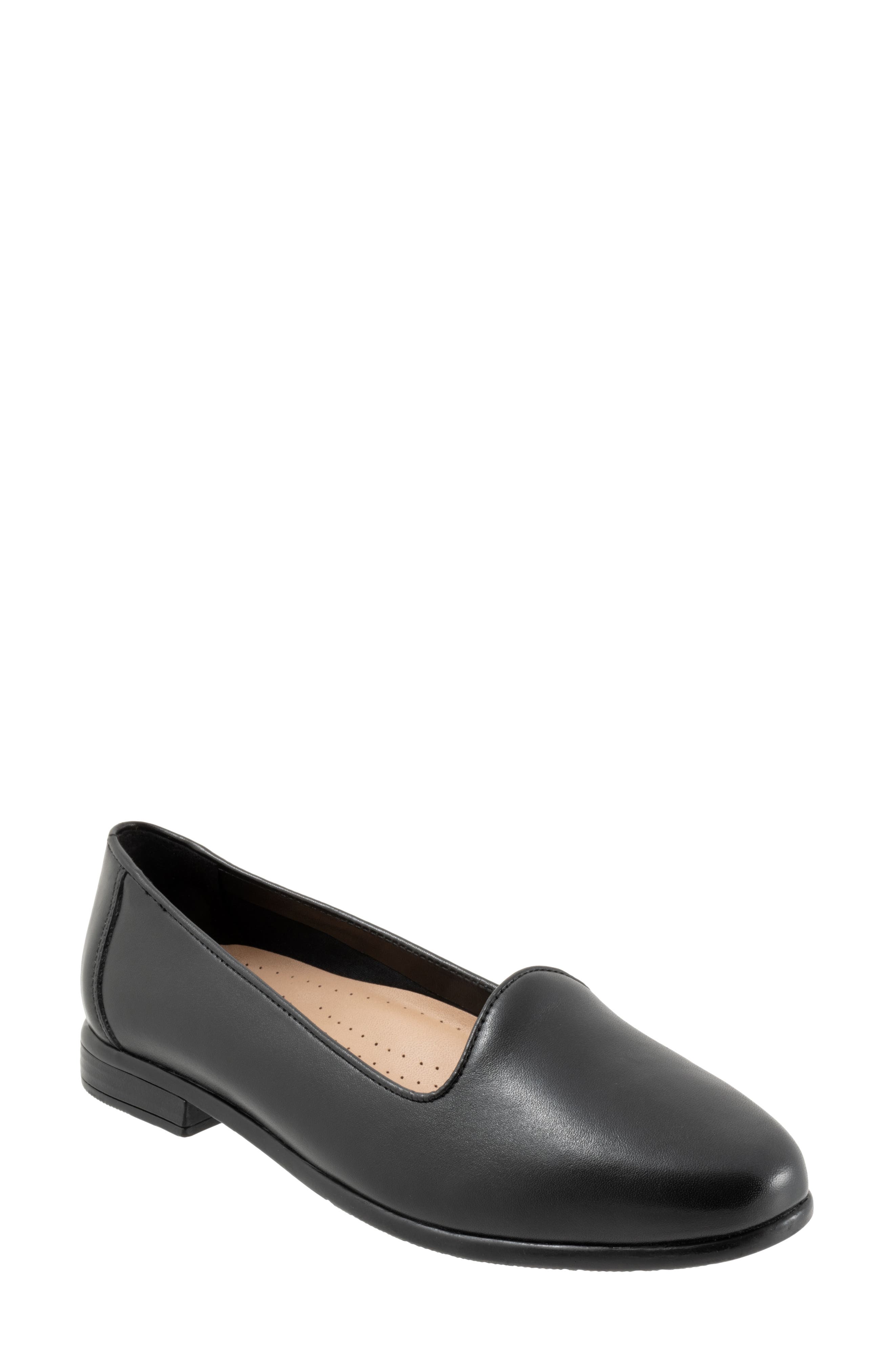 Trotters Liz Lux Flat - Multiple Widths Available, Main, color, Black