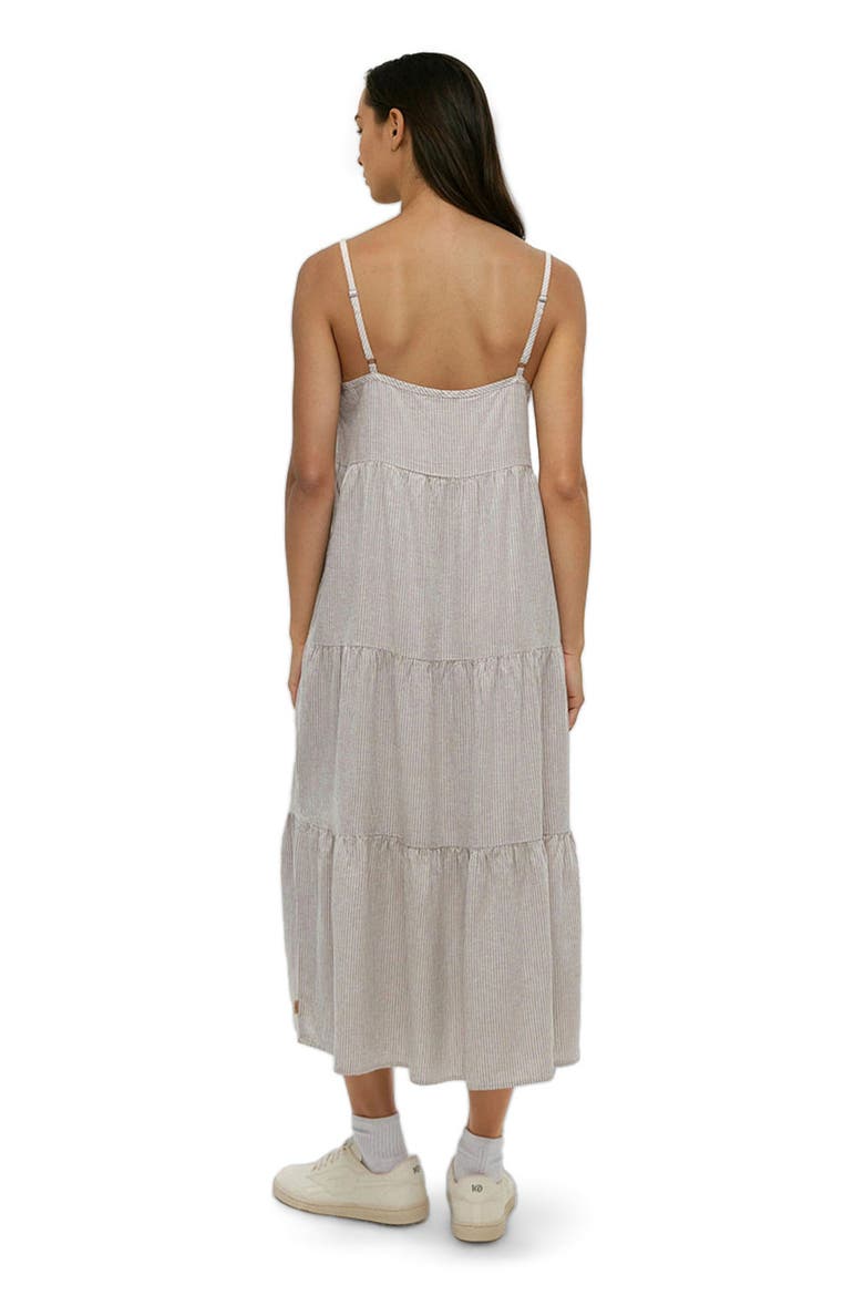 Hopewell Dress, Alternate, color, Clay/Railroad Stripe
