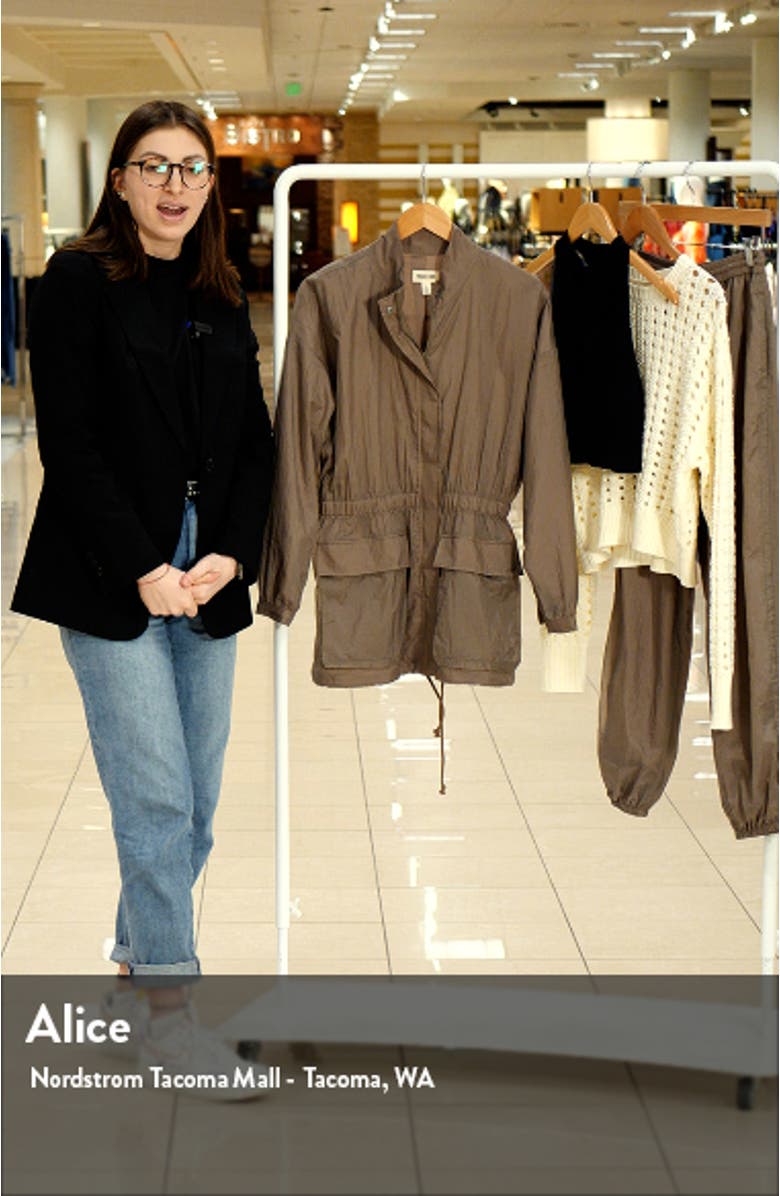 Drawstring Waist Oversize Jacket, sales video thumbnail