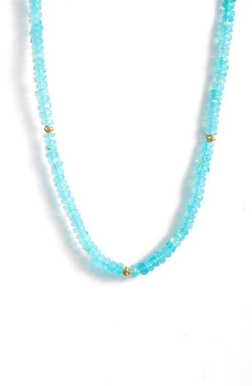 Anzie Boheme Opal Beaded Necklace in Paraiba Opal 