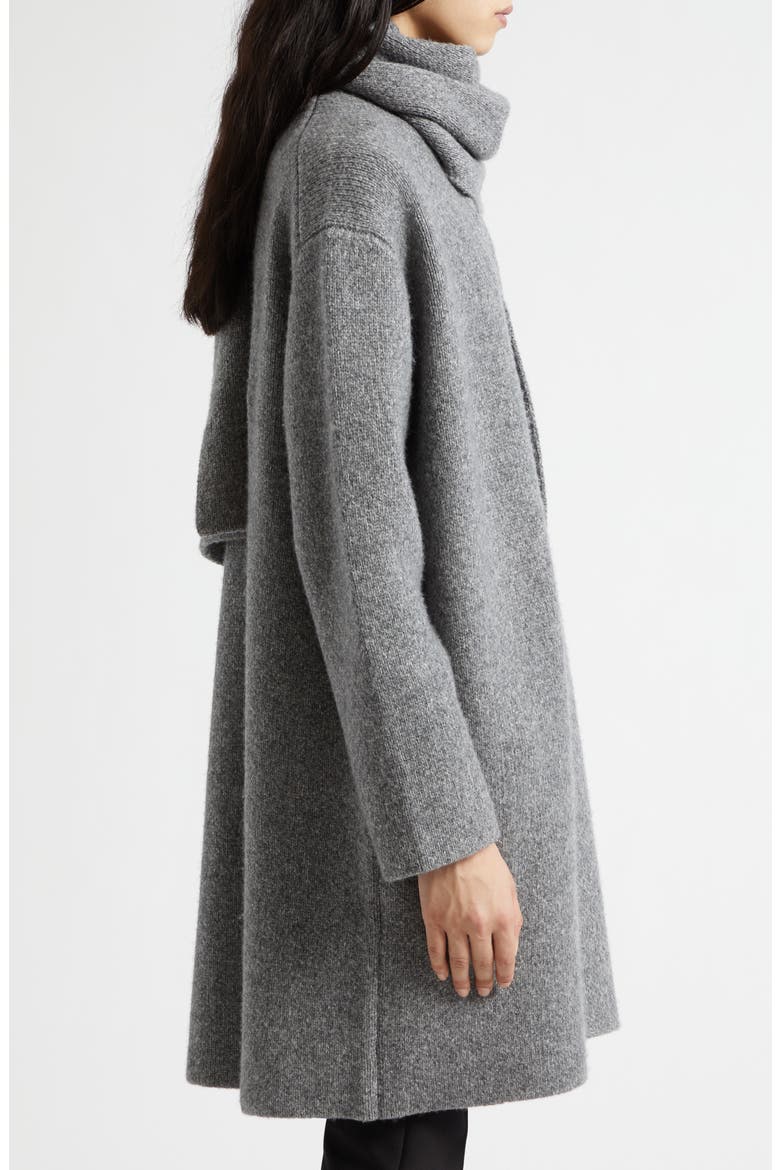 Drape Sweater Coat, Alternate, color, HEATHER GREY