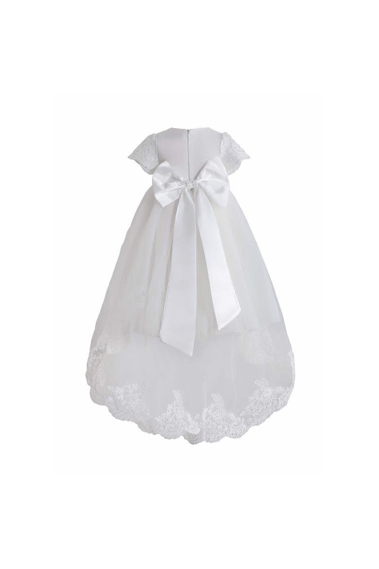 Paloma Lace Formal Dress, Alternate, color, White