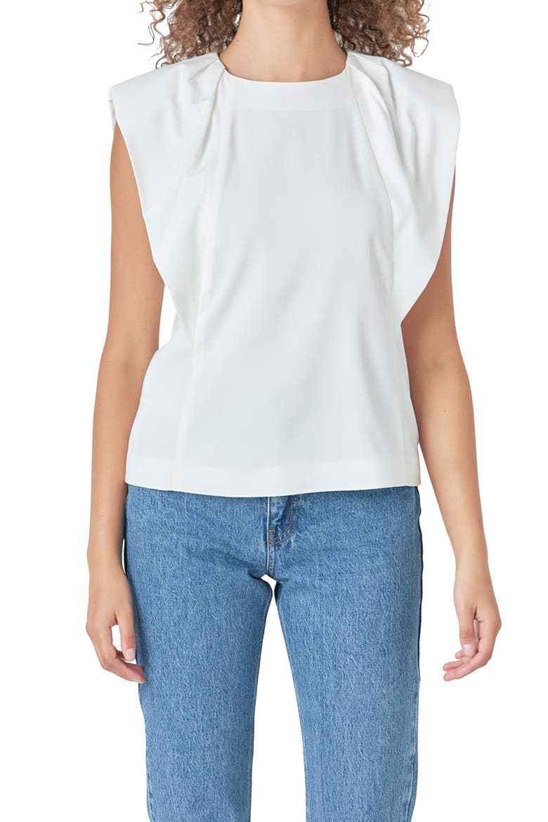 Sleeveless Top, Alternate, color, WHITE