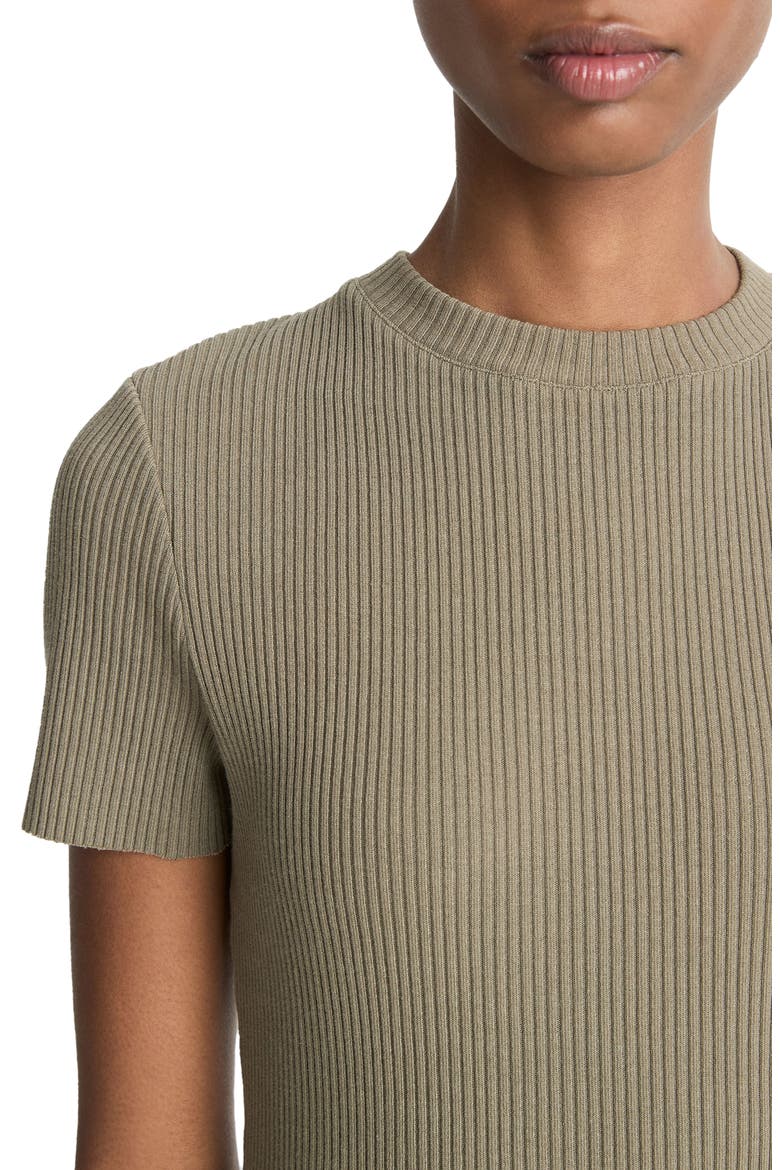 Ribbed Body-Con Sweater Dress, Alternate, color, MOSS SMOKE