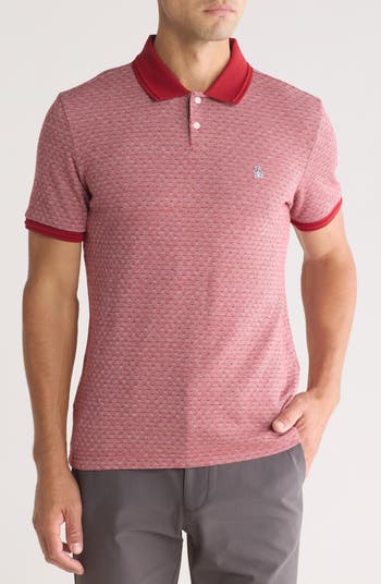 【新品】ピンクPique Polo Knit Top herlipto Pink Crepe Albatross Cotton Blend Pique Polo | Peter Millar
