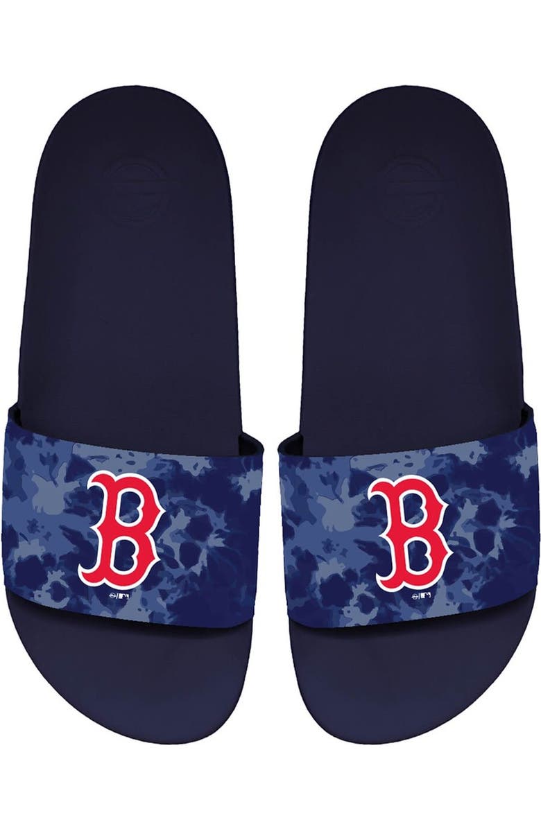 ISLIDE Unisex ISlide Boston Red Sox Acid Wash Motto Slide Sandals, Main, color,