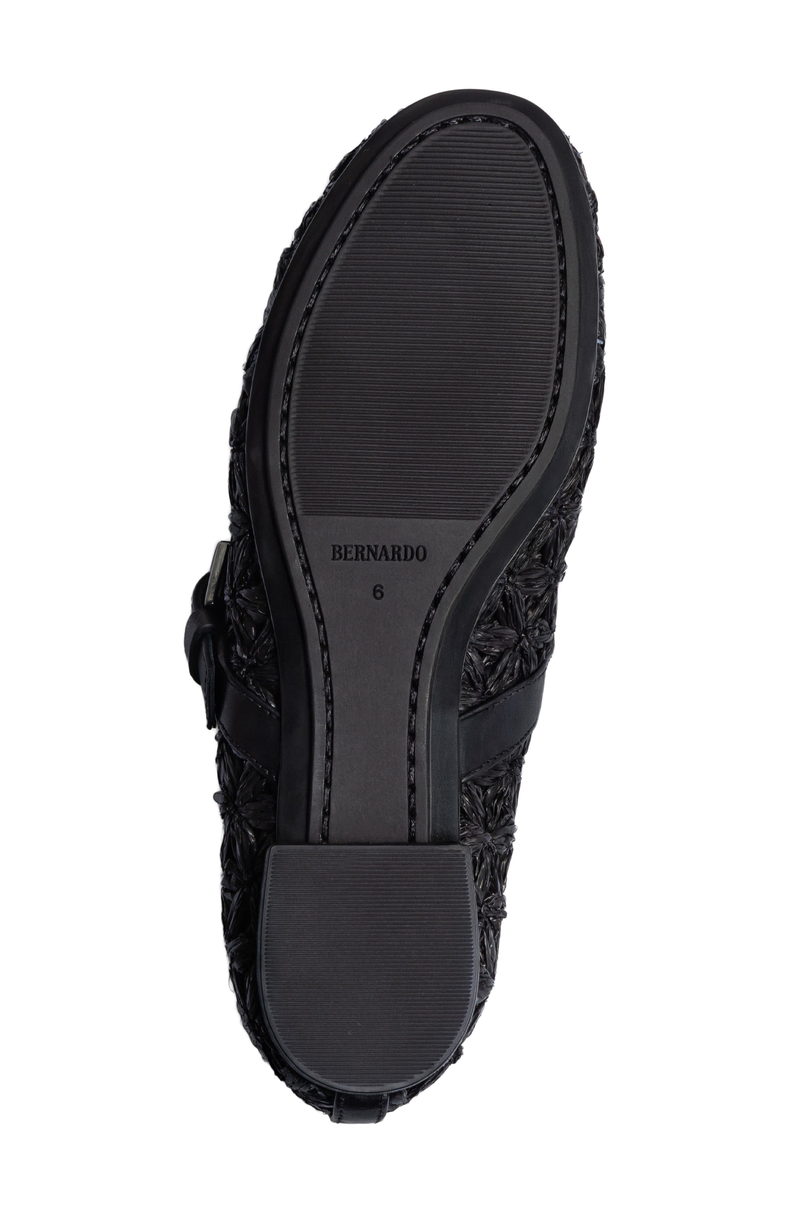 Borden Raffia Mary Jane Flat, Alternate, color, BLACK FLOWER RAFFIA