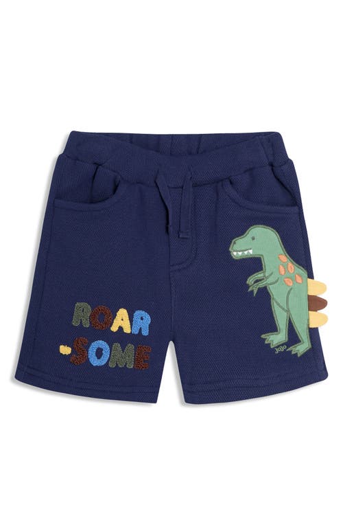 Jojo Maman Bébé Jojo Maman Bebe T-rex Appliqué Textured Knit Shorts