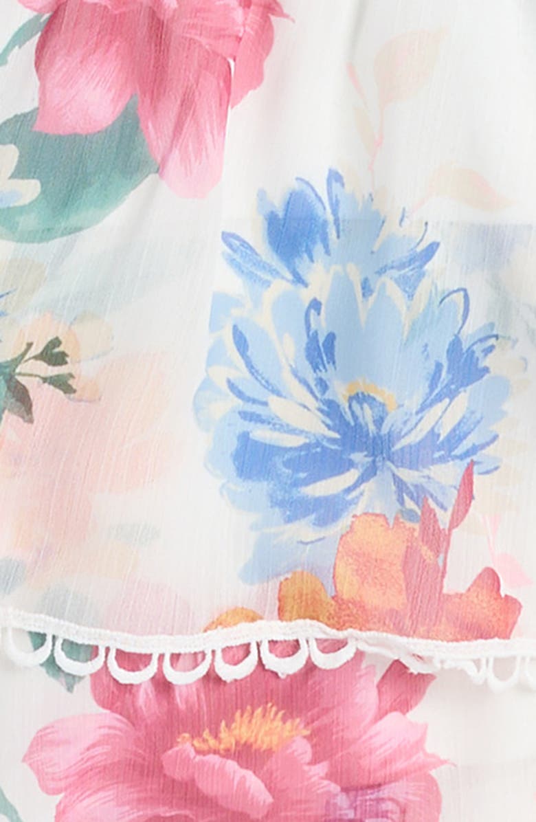 Truly Me Kids' Tiered Skort, Alternate, color, White Multi