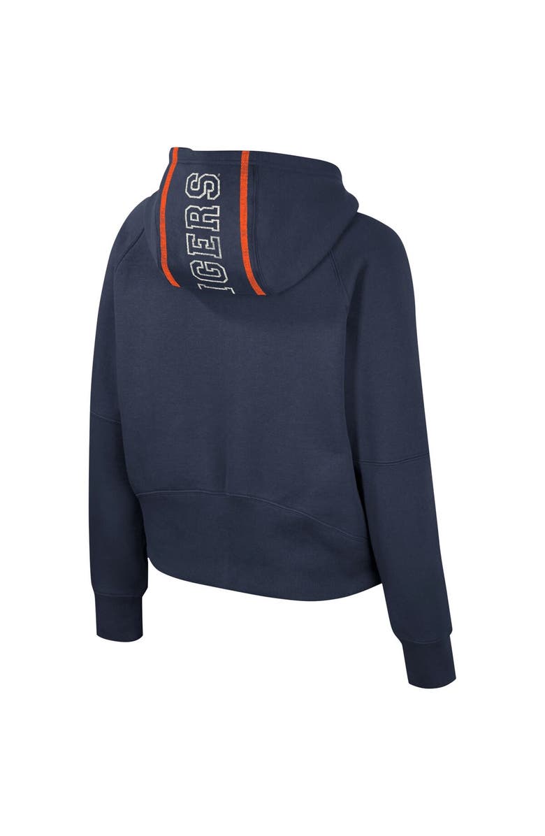 COLOSSEUM Women's Colosseum Navy Auburn Tigers Margo Raglan Half-Zip Hoodie, Alternate, color, 