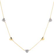 Ana Luisa Lev Mini Pavé Station Necklace