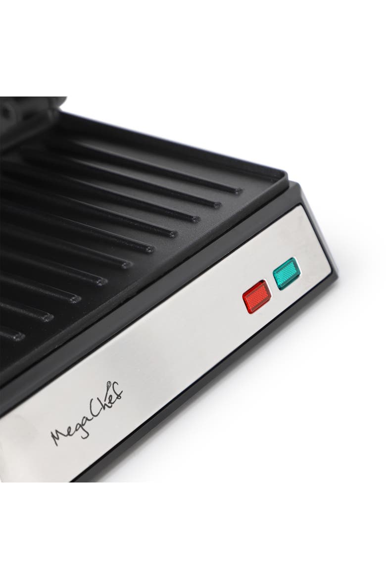 Electric Dual Plate Non-Stick Panini Grill Press, Alternate, color, Black