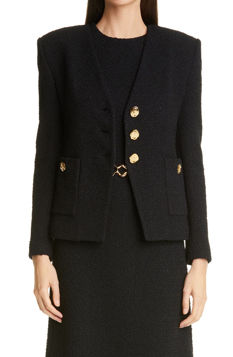 St. John Collection Modern Slub Knit Jacket, Main, color,