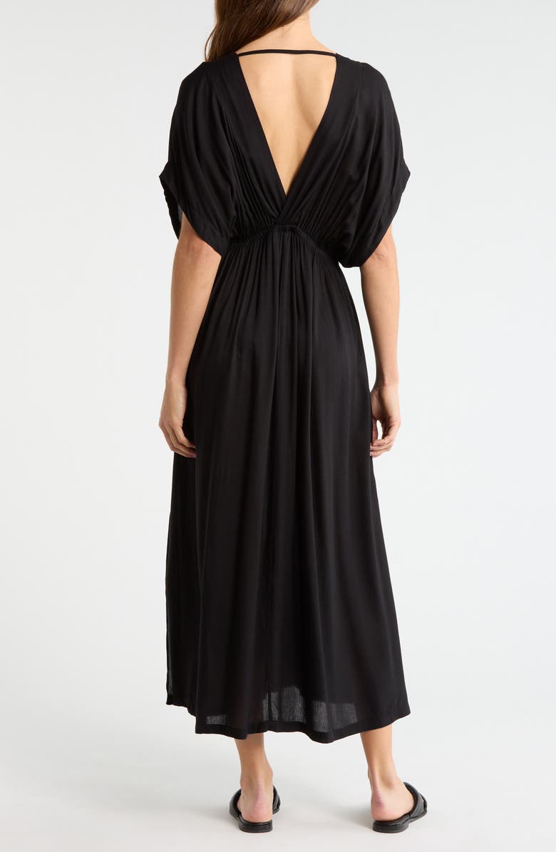 Elan Ring Cover-Up Maxi Dress, Alternate, color, Black