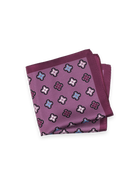 Paul Fredrick Patterned Silk Pocket Square