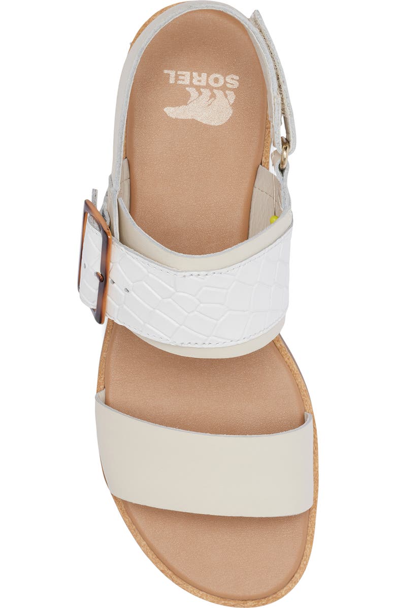 SOREL Ella III Slingback Sandal, Alternate, color, Chalk/ Gum 2