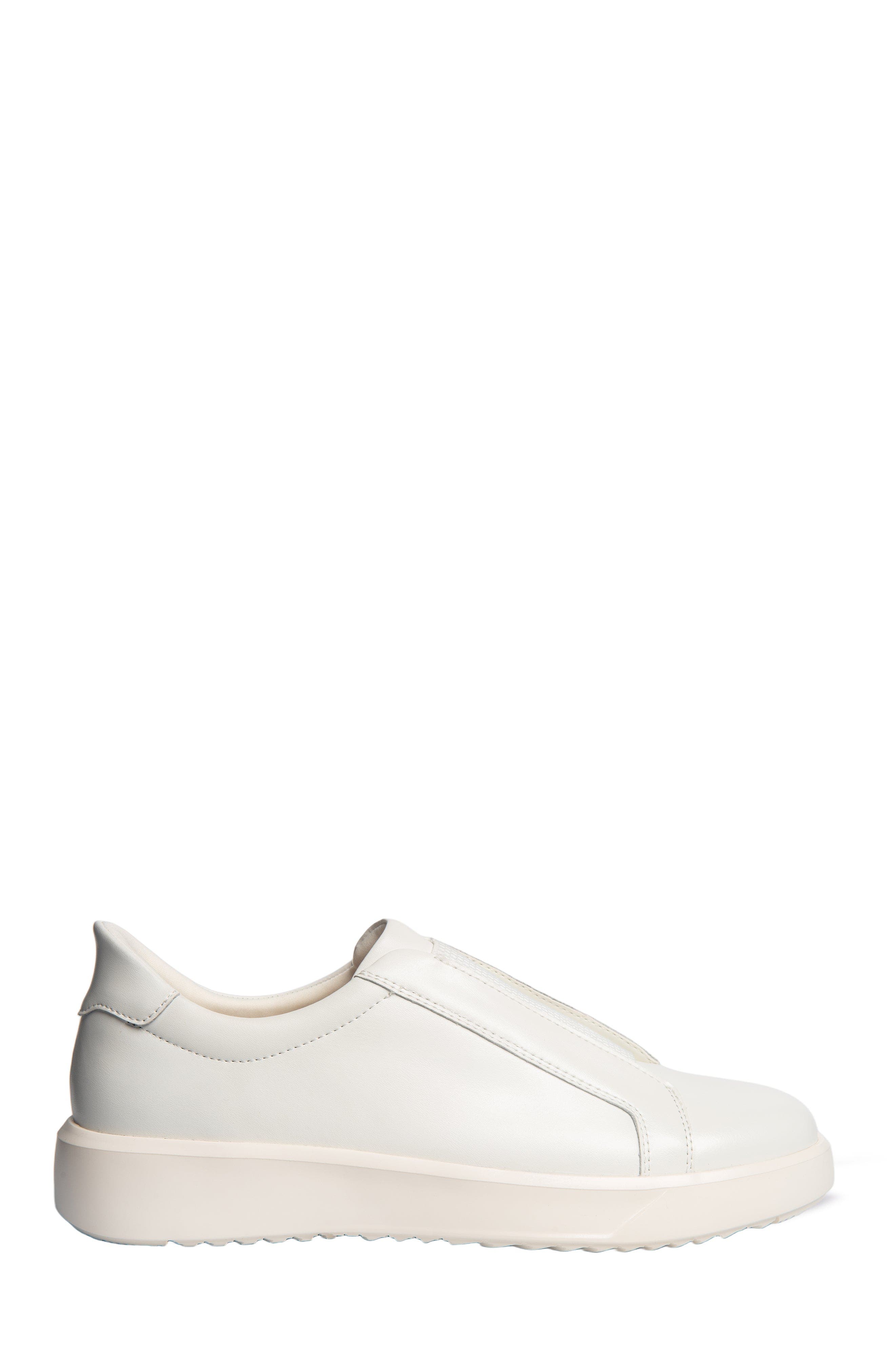 Bond St Hands Free Technology Leather Slip On Sneaker, Alternate, color, White Napa Leather