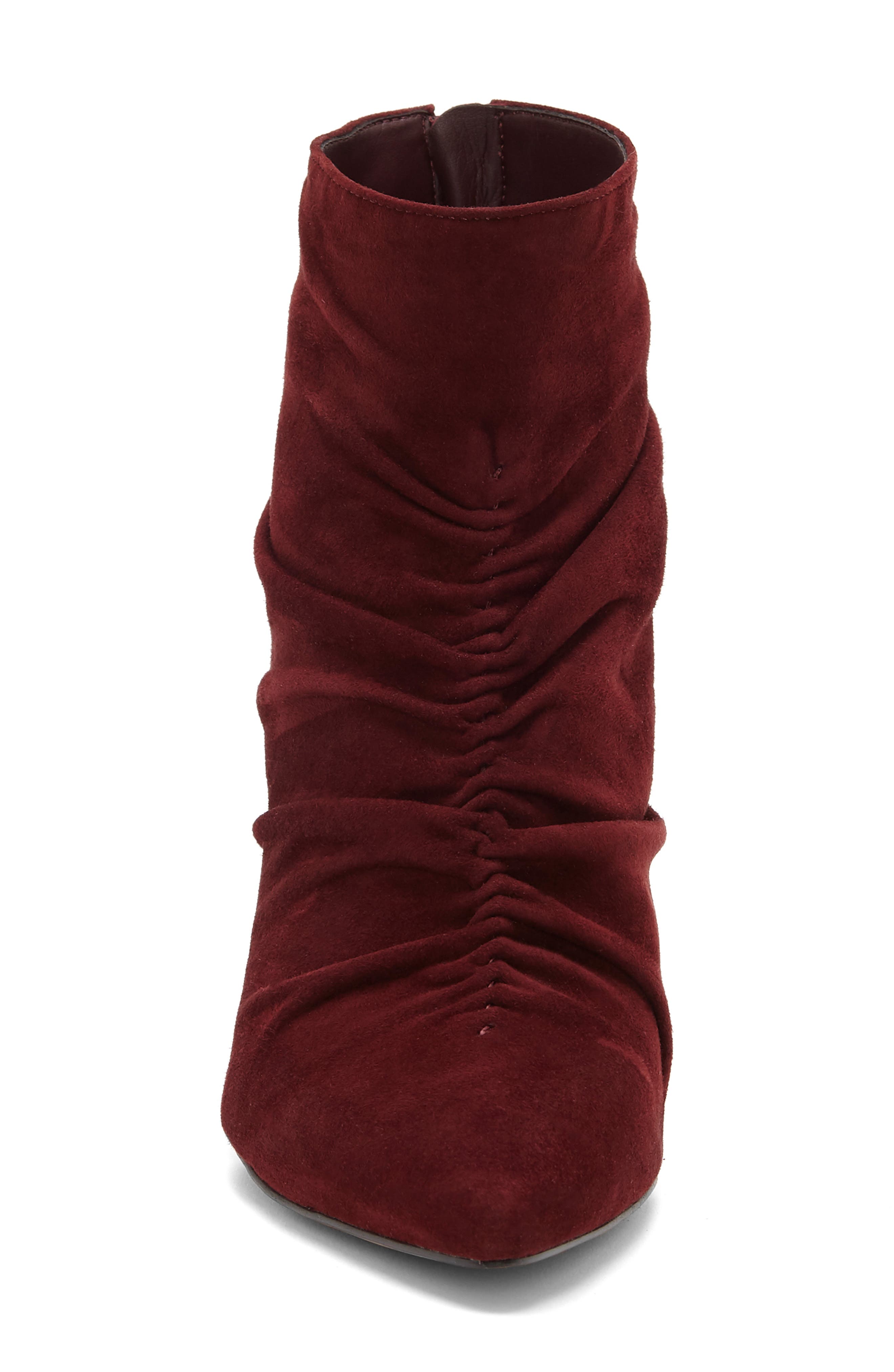 Saydie Bootie, Alternate, color, WINE SUEDE