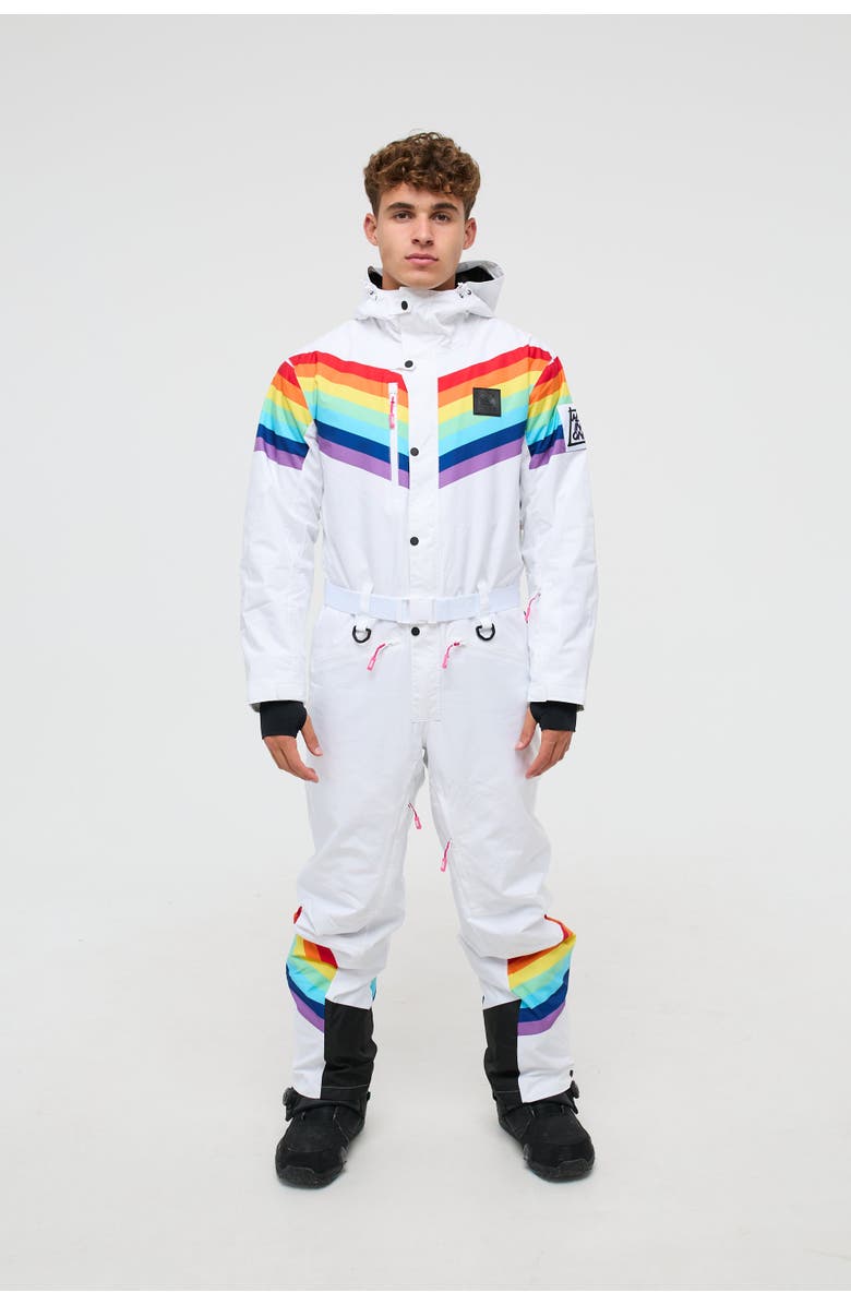OOSC Rainbow Road Ski Suit - Mens, Main, color, Multi-Colour