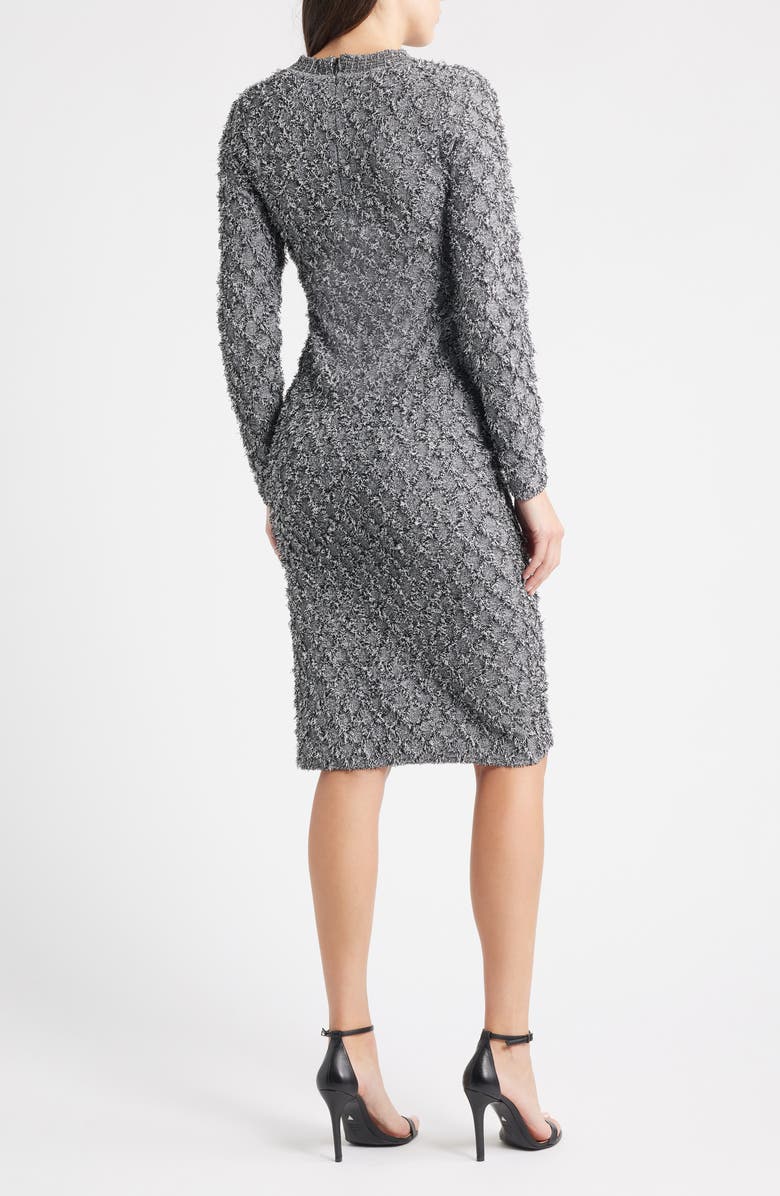 KOBI HALPERIN Apollo Fringe Long Sleeve Sweater Dress, Alternate, color, 