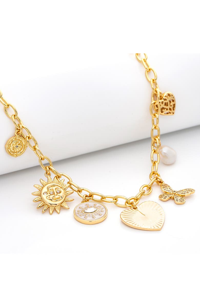 RIVKA FRIEDMAN Assorted Charm Pendant Necklace, Alternate, color, Gold / Cz