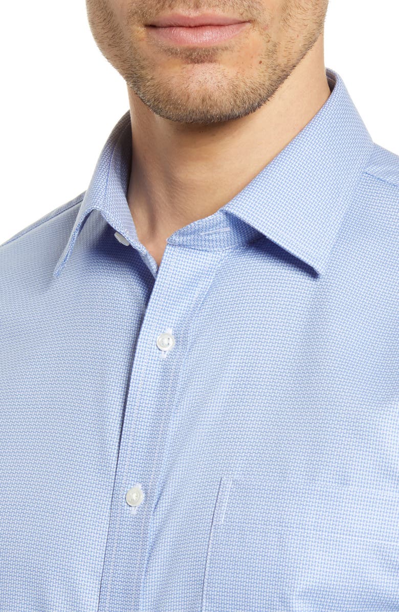 NORDSTROM MEN'S SHOP Traditional Fit Non-Iron Basket Weave Dress Shirt, Alternate, color,