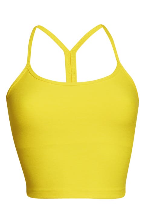 Space Dye Slim Racerback Crop Tank (Regular & Plus)