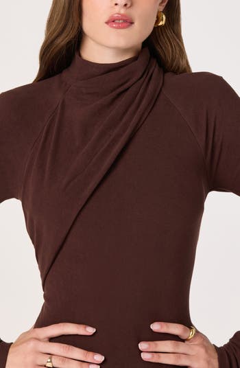 Long Sleeve Mock Neck Dress