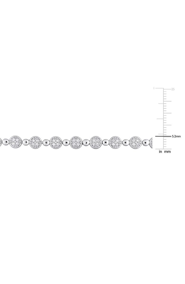 DELMAR Diamond Tennis Bracelet - 0.5ct., Alternate, color, White