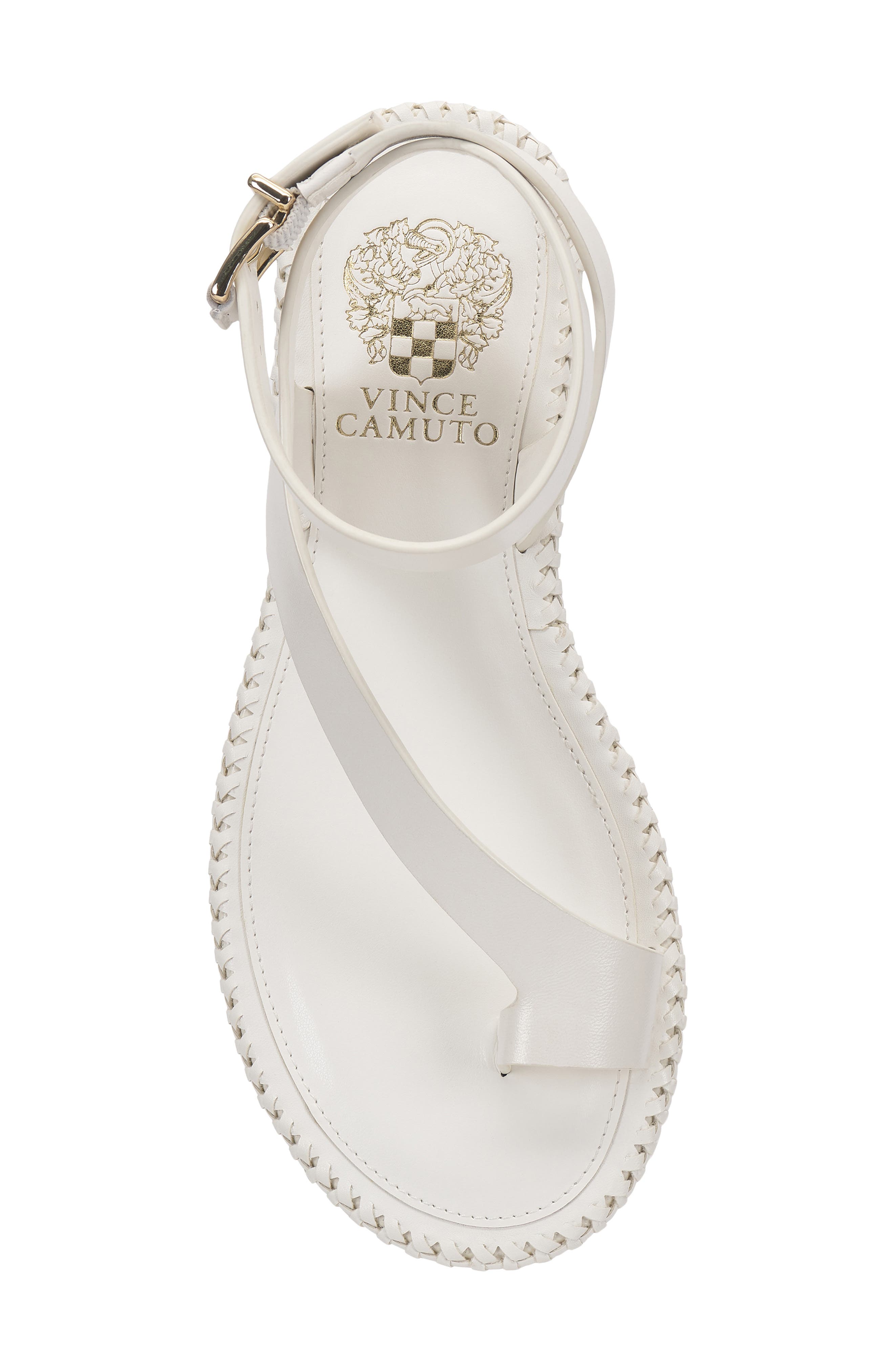 Libahs Ankle Strap Sandal, Alternate, color, BIANCO