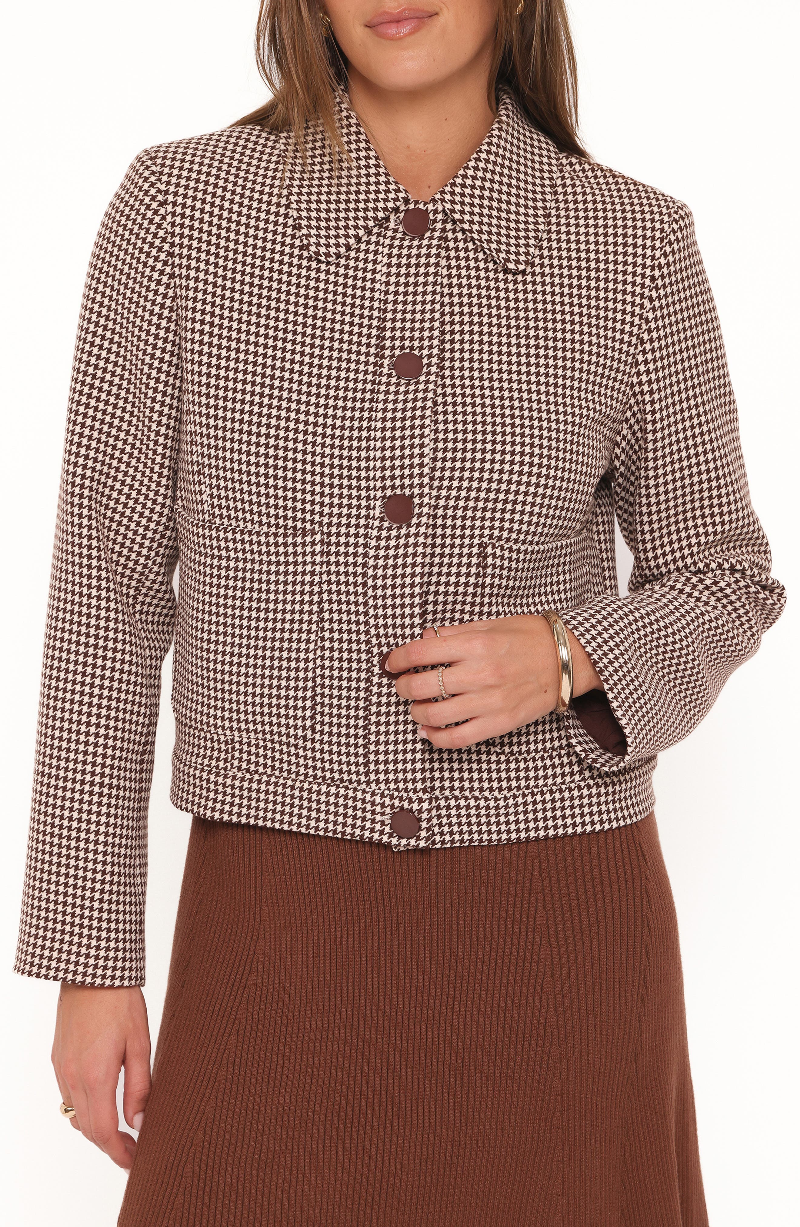 selected BROWN HOUNDSTOOTH
