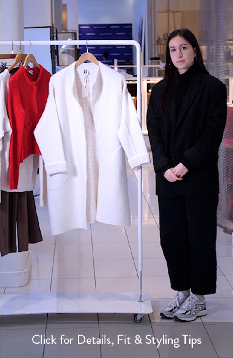 Wing Collar Sweater Coat, sales video thumbnail