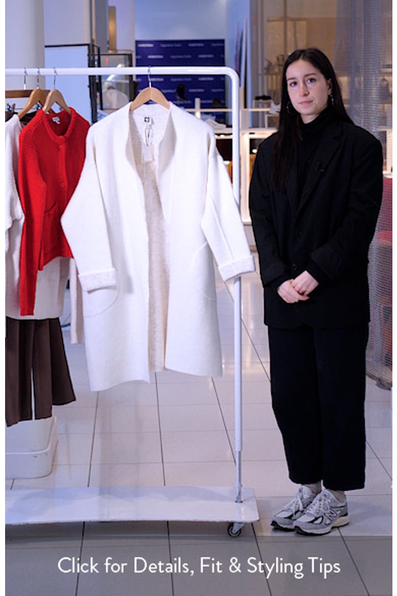 Wing Collar Sweater Coat video