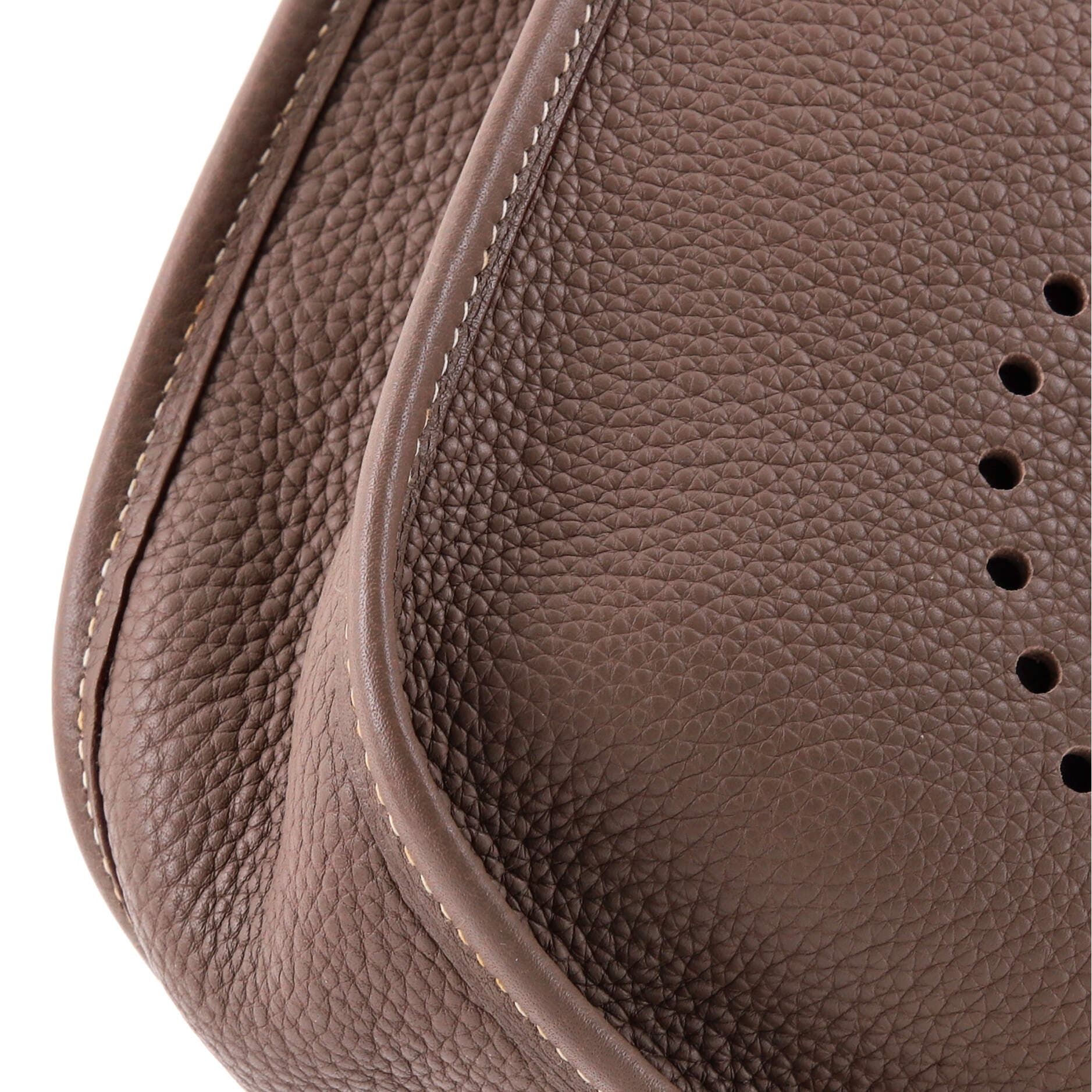 Pre-Owned Hermes Evelyne Bag Gen I Clemence PM, Alternate, color, Etoupe