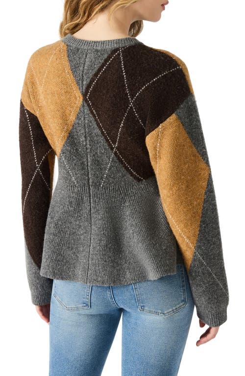 Steve Madden Lillie Argyle Cardigan In Multi