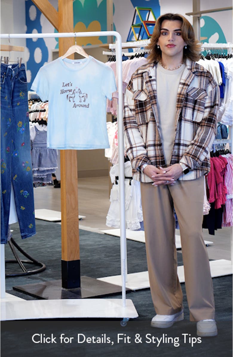 Let's Horse Around Burnout Graphic T-Shirt, sales video thumbnail