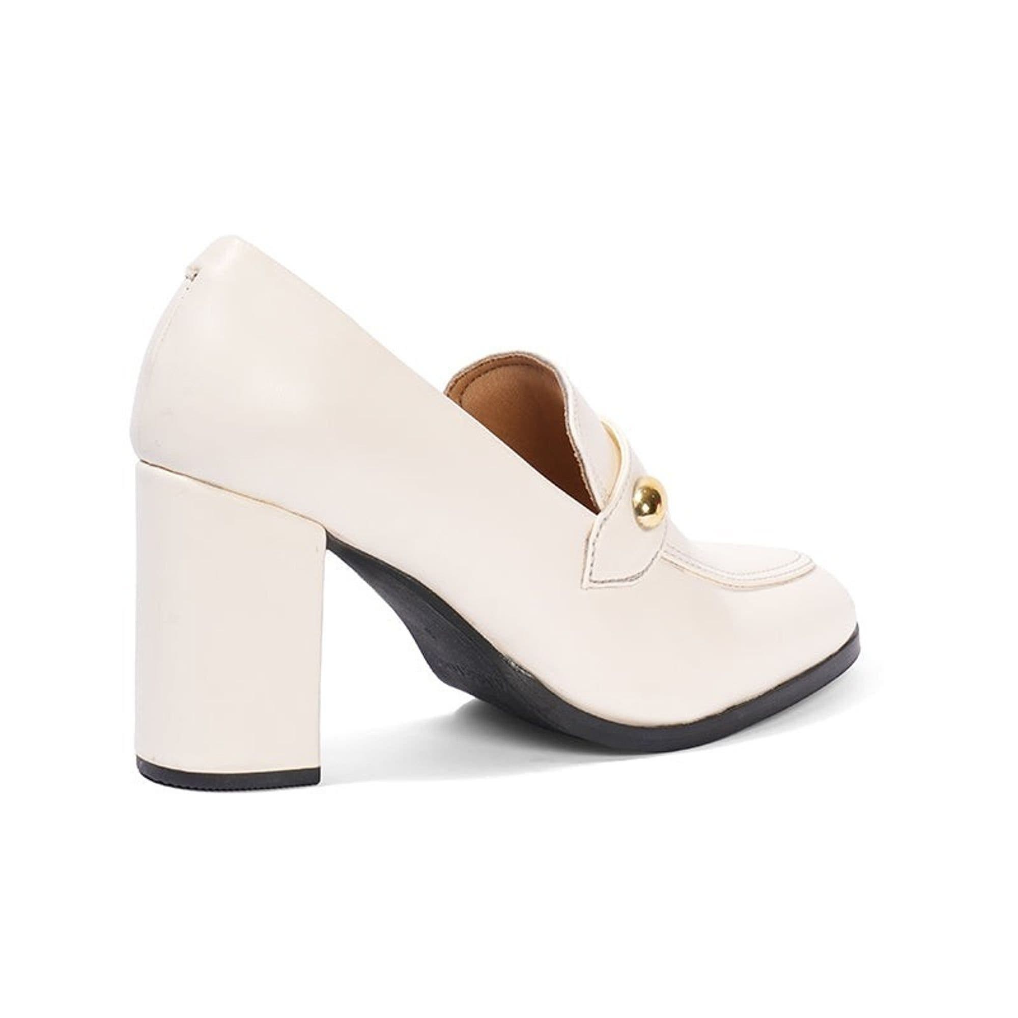 Vivienne Penny Loafer Pump, Alternate, color, White