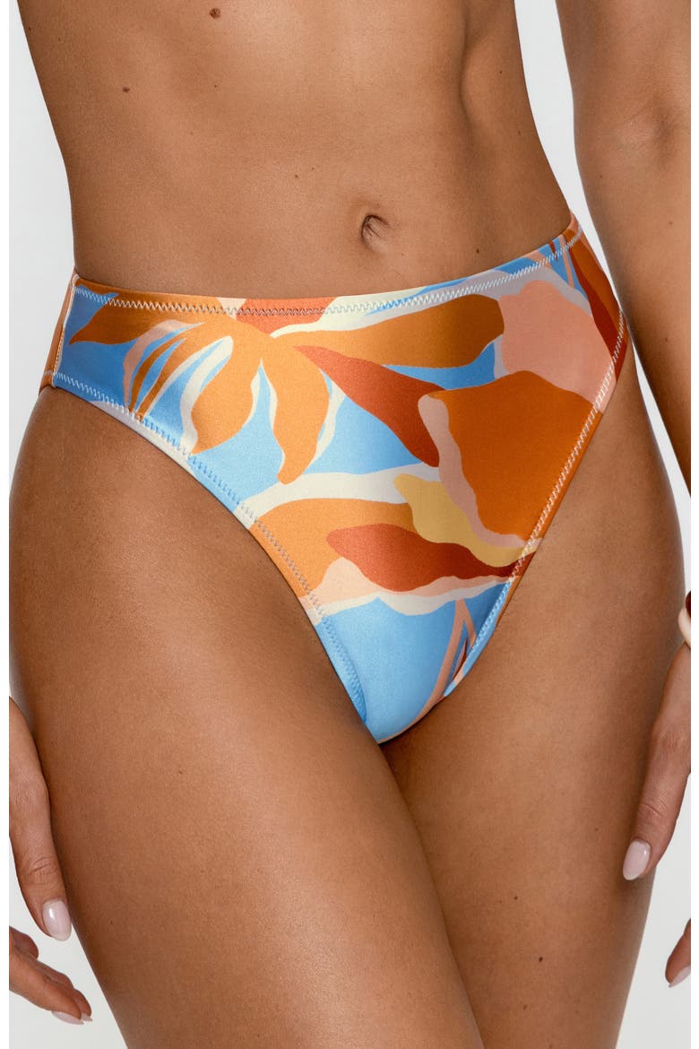 Retro Abstract Print Bikini Bottom, Alternate, color, Multi Color