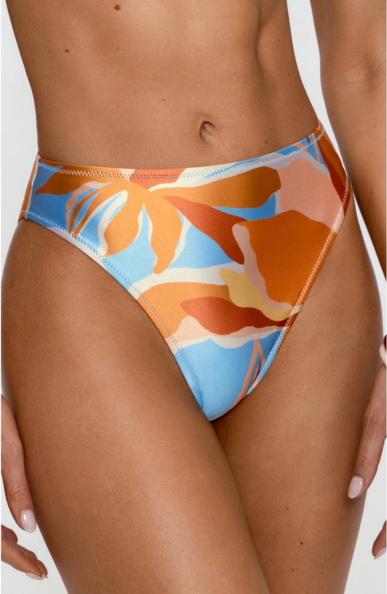 PS By Cupshe Retro Abstract Print Bikini Bottom, Alternate, color, Multi Color