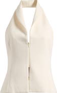Odd Muse Front Zip Halter Top