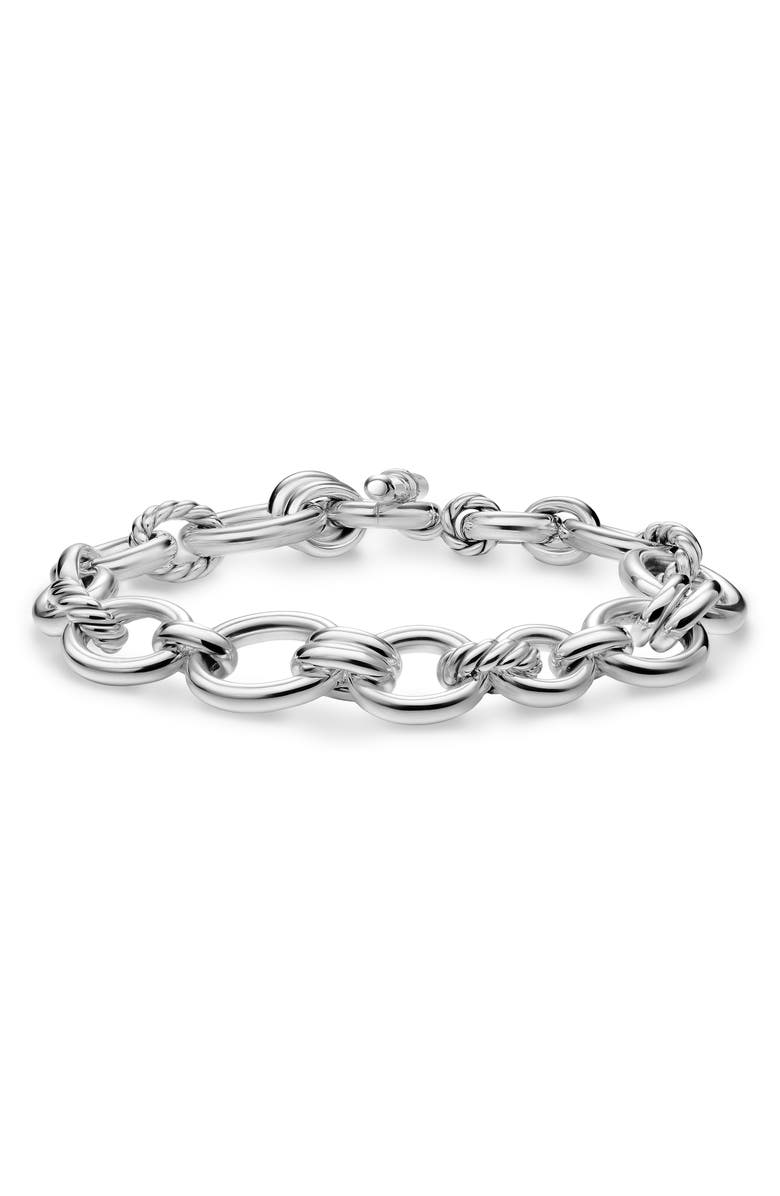 David Yurman Mercer<sup>®</sup> Chain Bracelet in Sterling Silver with Diamonds, 8mm, Alternate, color, Diamond/ Silver