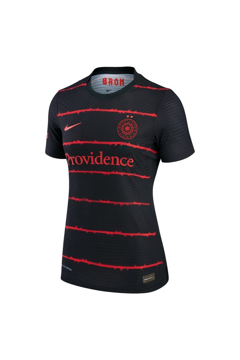 Women's Nike Black Portland Thorns FC 2021/22 Authentic Home Match Jersey, Alternate, color, Black