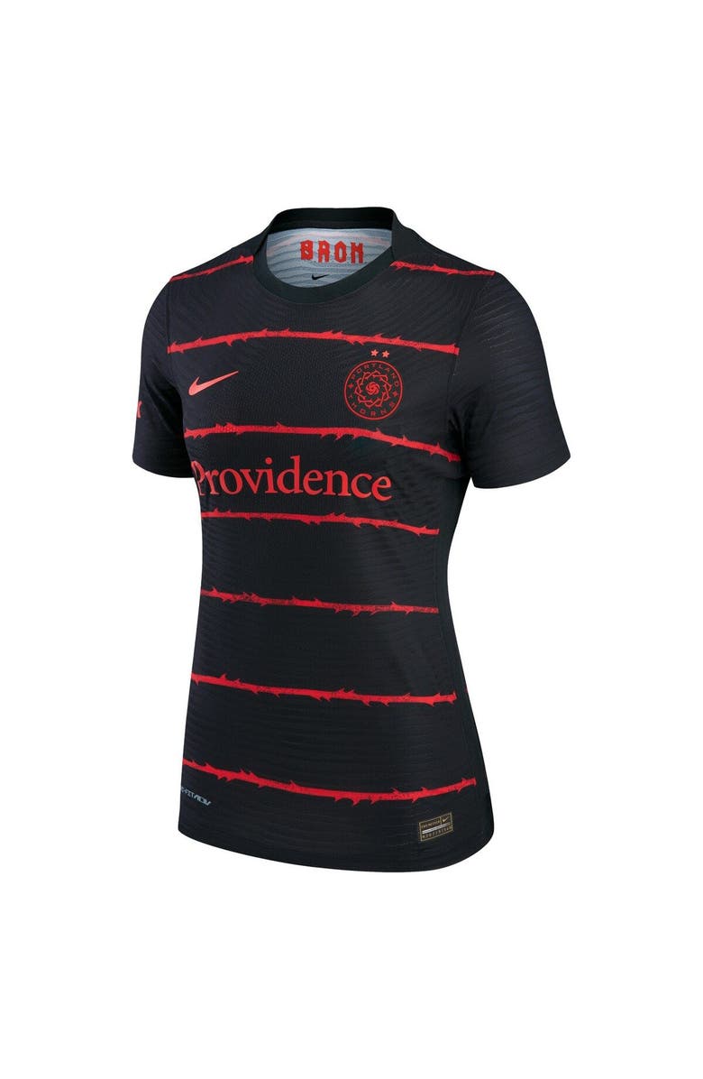 Nike Women's Nike Black Portland Thorns FC 2021/22 Authentic Home Match Jersey, Alternate, color,